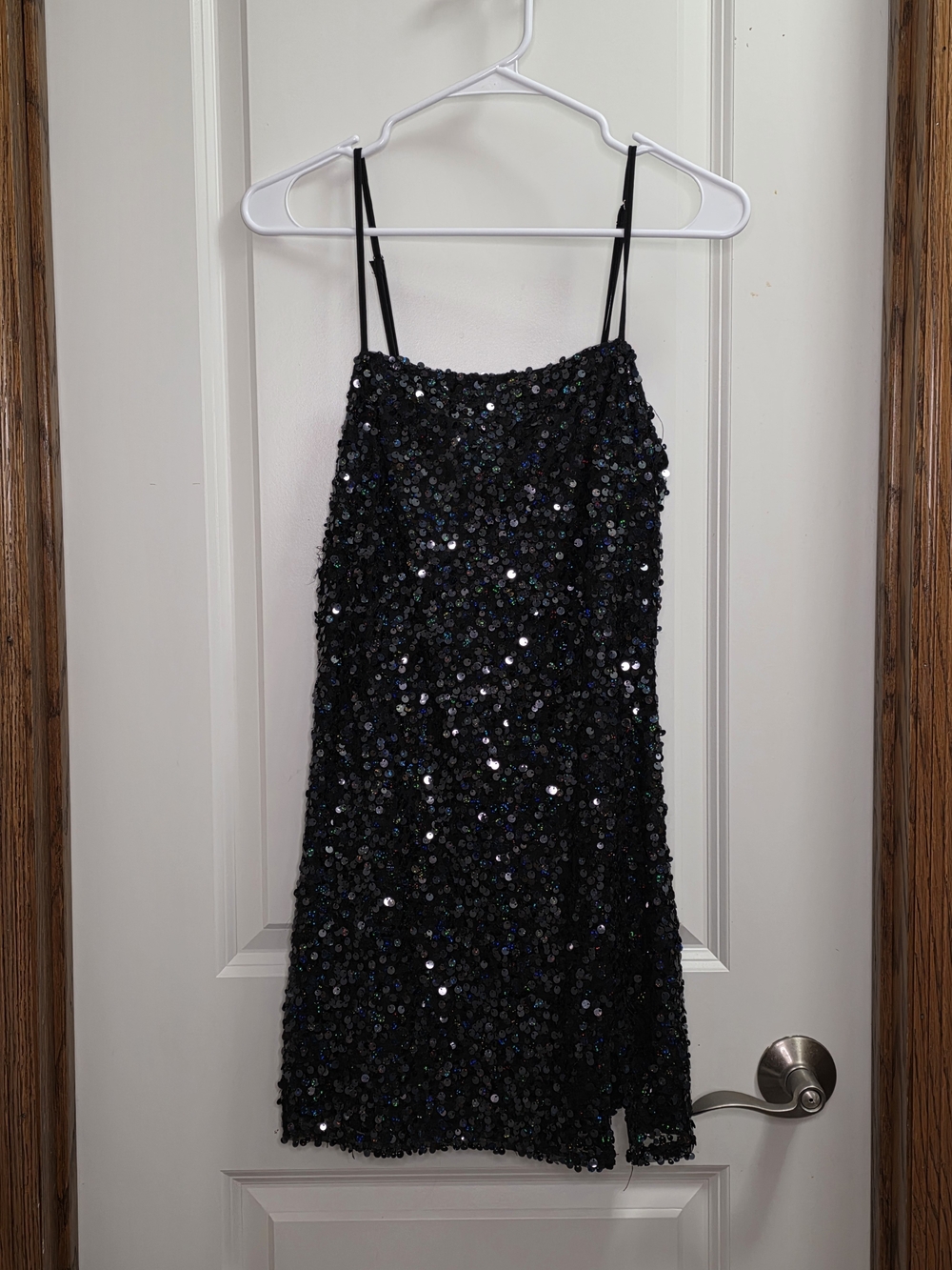 Wild Fable Black Sequin Cocktail Homecoming Mini Dress